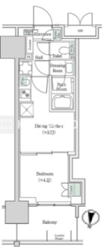 ブルックサイドレジデンス木場 438 間取り図