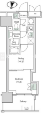 ブルックサイドレジデンス木場 436 間取り図