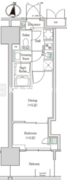 ブルックサイドレジデンス木場 408 間取り図