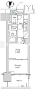 ブルックサイドレジデンス木場 434 間取り図