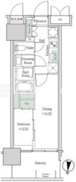 ブルックサイドレジデンス木場 428 間取り図