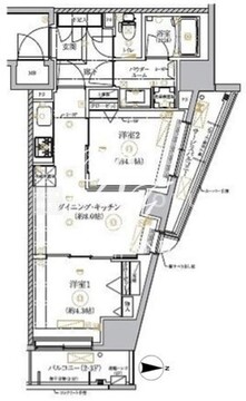 リルシア墨田八広 104 間取り図