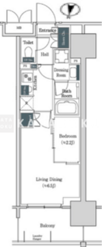 ブルックサイドレジデンス木場 442 間取り図