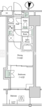 ブルックサイドレジデンス木場 444 間取り図