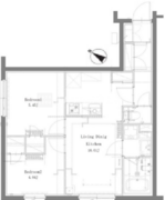 プロスタイルウェルス亀戸水神 406 間取り図