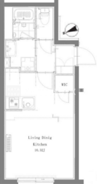 プロスタイルウェルス亀戸水神 201 間取り図