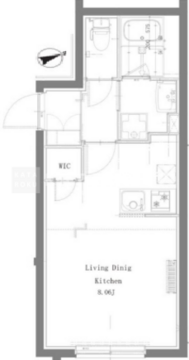 プロスタイルウェルス亀戸水神 202 間取り図