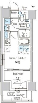 パークアクシス品川天王洲アイル 230 間取り図