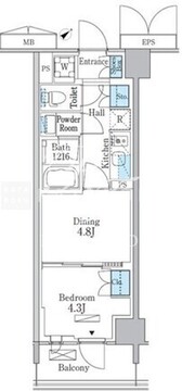 パークアクシス品川南大井パークフロント 531 間取り図