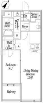 KDX大伝馬レジデンス 404 間取り図