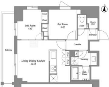 ウエリスアーバン住吉イースト 701 間取り図