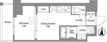 ウエリスアーバン住吉イースト 703 間取り図