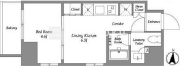 ウエリスアーバン住吉イースト 705 間取り図