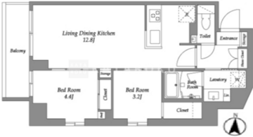 ウエリスアーバン住吉ウエスト 1003 間取り図