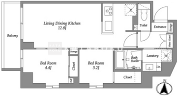 ウエリスアーバン住吉ウエスト 904 間取り図