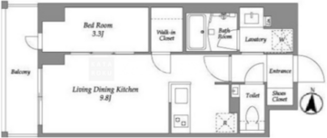 ウエリスアーバン住吉ウエスト 902 間取り図