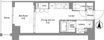 ウエリスアーバン住吉ウエスト 302 間取り図