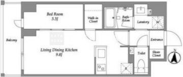 ウエリスアーバン住吉ウエスト 305 間取り図