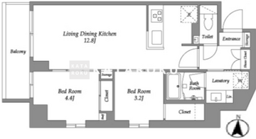 ウエリスアーバン住吉ウエスト 507 間取り図