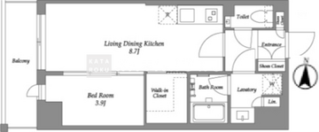 ウエリスアーバン住吉ウエスト 703 間取り図