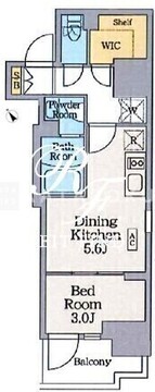クレストコート門前仲町 203 間取り図