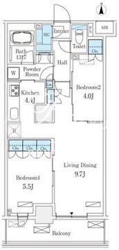 フロンティアレジデンス錦糸公園 515 間取り図