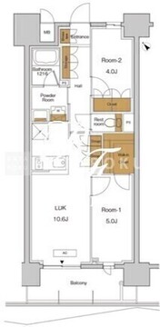 RJRプレシア東十条ガーデン 1301 間取り図