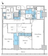 パークアクシス滝野川ラブリーズ 1203 間取り図