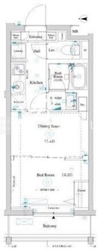 ラティエラ滝野川 104 間取り図