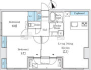 コージーコート谷中 501 間取り図