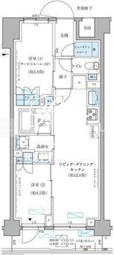 パークアクシス文京本郷 407 間取り図