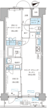 パークアクシス文京本郷 309 間取り図