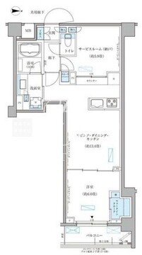 パークアクシス文京本郷 415 間取り図