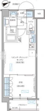パークアクシス文京本郷 416 間取り図