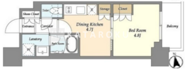 リビオメゾン浅草雷門 302 間取り図