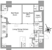 コンフォリア中葛西 403 間取り図