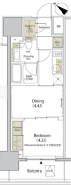 ザ・パークハビオ江古田 902 間取り図