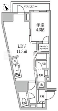 レジディア日本橋馬喰町2 301 間取り図