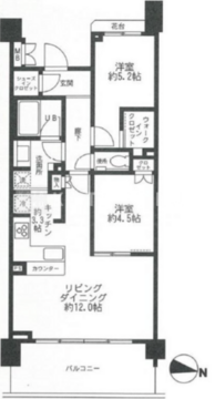 マジェスティハウス新宿御苑パークナード 221 間取り図