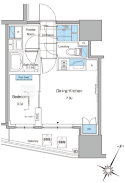 ルフォンプログレ北新宿 706 間取り図