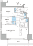 ルフォンプログレ北新宿 607 間取り図