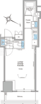 ルフォンプログレ北新宿 608 間取り図