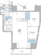 ルフォンプログレ北新宿 1004 間取り図