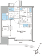 ルフォンプログレ北新宿 1005 間取り図