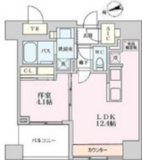 プライマル品川大井町 605 間取り図