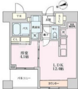 プライマル品川大井町 705 間取り図
