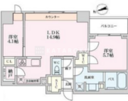 プライマル品川大井町 502 間取り図