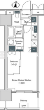 ブルックサイドレジデンス木場 404 間取り図