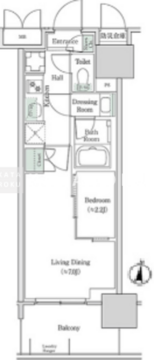 ブルックサイドレジデンス木場 421 間取り図