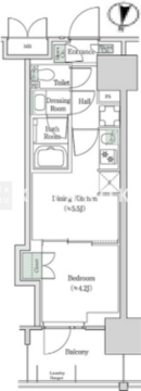 ブルックサイドレジデンス木場 437 間取り図